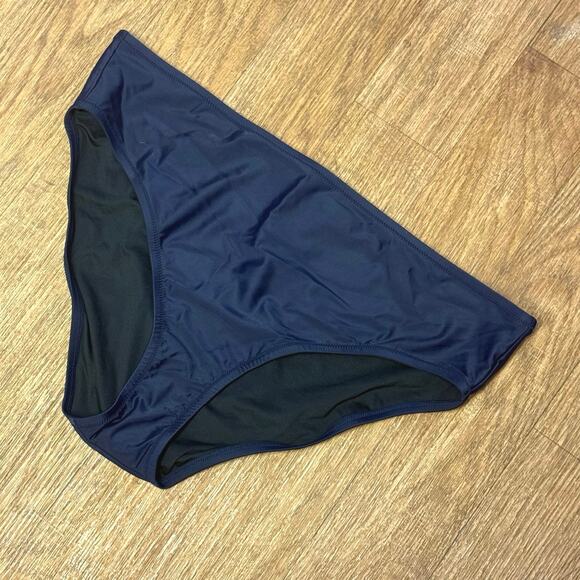 J. Crew Navy Blue Full Coverage Bikini Bottom Briefs Size XXL - Picture 3 of 8